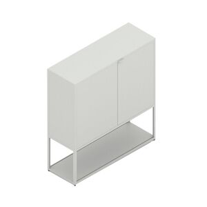 HAY New Order Comb. 201 - 3 Layers 1 Door/W. Wall Safety Bracket 109,3x100cm - Light Grey