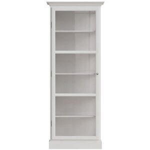 Lindebjerg Design Classic V1 Vitrineskab Venstrehængt Dør 70x210 cm - White