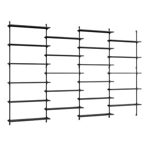 Moebe Wall Shelving Sets 316x200 cm - Black