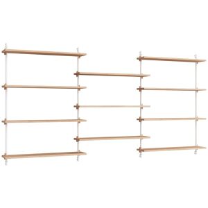 Moebe Wall Shelving Sets 200x239 cm - Oak/White