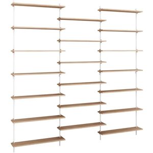 Moebe Wall Shelving Sets 230x239 cm - Oak/White