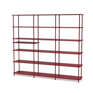 Montana Free 555100 Reol med Indskudt Hylde 203,4x178,1 cm - 165 Beetroot