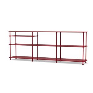 Montana Free 222100 Reol med Indskudt Hylde 203,4x75,8cm - 165 Beetroot