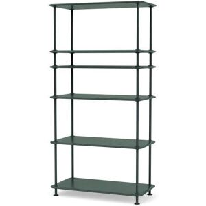 Montana Free 400100 Reol med Indskudt Hylde 73,4x144cm - 163 Black Jade