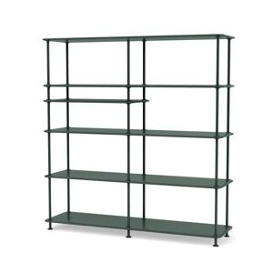 Montana Free 440100 Reol med Indskudt Hylde 138,4x144 cm - 163 Black Jade