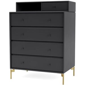 Montana Selection Keep Kommode med ben 69,6x82,2x46,8 cm - 04 Anthracite / Brass