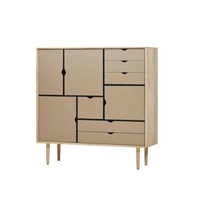 Andersen Furniture S3 Skænk 132x131 cm - Sæbebehandlet Eg/Kashmir