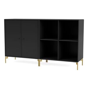 Montana Selection Pair Skænk med ben 139,2x69,6x38 cm - 05 Black / Brass