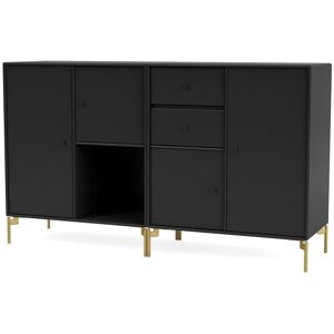 Montana Selection Couple Skænk med ben 139,2x69,6x38 cm - 05 Black / Brass