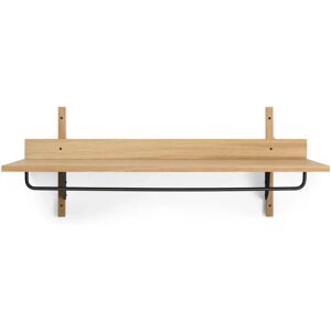 Ferm Living Sector Rack Shelf B: 87 cm - Oak/Black Brass