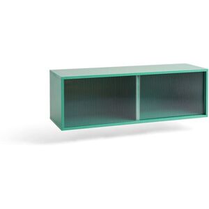 HAY Colour Wall Cabinet M w. Glass Doors 120x39x39 cm - Dark Mint