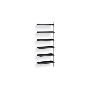 HAY Pier System 100 Add-On 80x209 cm - PS Black Steel/Clear Anodised Profiles