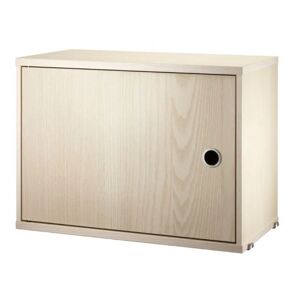 String Furniture Cabinet With Swing Door 58x42 cm - Ash