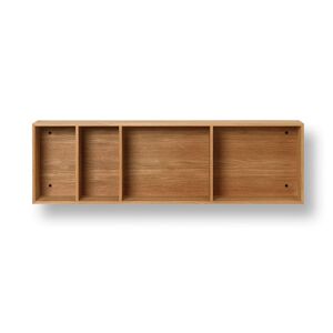 Ferm Living Bon Shelf L: 47 cm - Oiled Oak vest Wall Rug 165 x 100 cm - Natural