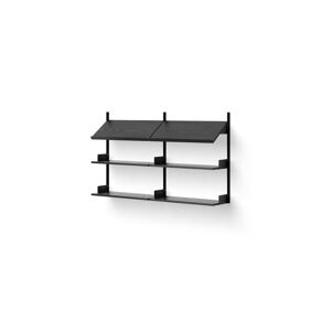 New Works Office Shelf 900 94x163,5 cm - Black Ash/Black