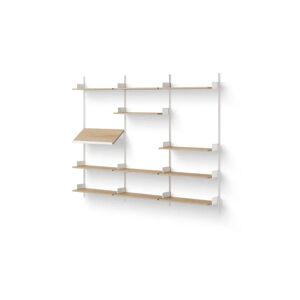 New Works Display Shelf 1900 190x163,5 cm - Oak/White