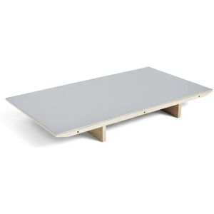 Hay CPH30 Extendable Leaf 50x80 cm - Lacquered Oak/Grey Linoleum