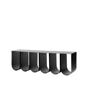 Kristina Dam Studio Curved Wall Shelf 80x25 cm - Black