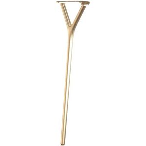 FROST WISHBONE Bordben 8006 H: 38,6 cm - Børstet Guld