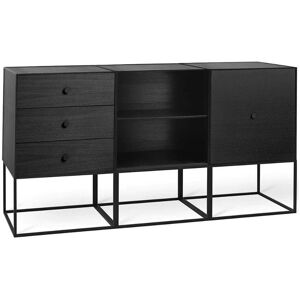 Audo Copenhagen Frame Sideboard Trio 49 147x42 cm - Black Stained Ash