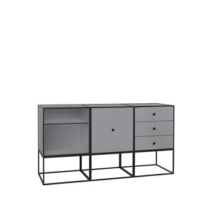 Audo Copenhagen Frame Sideboard Trio 49 147x42 cm - Dark Grey