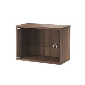 String Furniture Display Cabinet With Swing Glass Door 58x42 cm - Walnut
