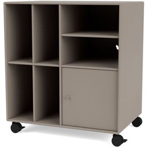 Montana QS Selection Spin II Reol Til Vinyler Med Hjul 69,6x76,4x46,8 cm - 141 Truffle