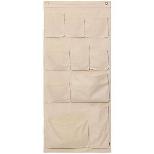 ferm LIVING - Canvas XL Wall Pockets Off-White