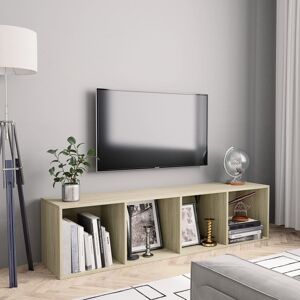 vidaXL bogskab/tv-skab 143 x 30 x 36 cm sonoma-eg