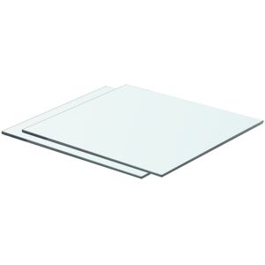 vidaXL hylder 2 stk. glaspanel 40 x 30 cm klar