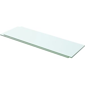 vidaXL hylder 2 stk. glaspanel 60 x 15 cm klar