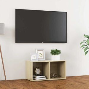 vidaXL tv-skab 72x35x36,5 cm konstrueret træ sonoma-eg