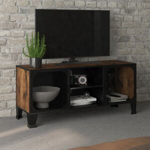 vidaXL tv-skab 105x36x47 cm meal og MDF rustikbrun