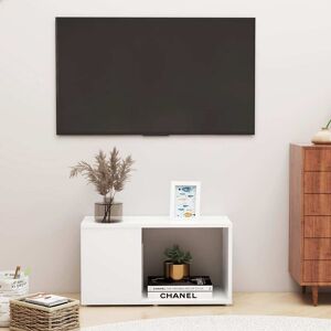 vidaXL tv-bord 60x24x32 cm konstrueret træ hvid