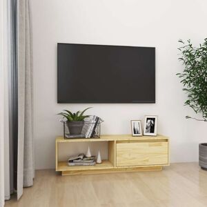 vidaXL tv-skab 110x30x33,5 cm massivt fyrretræ