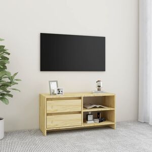 vidaXL tv-skab 80x31x39 cm massivt fyrretræ