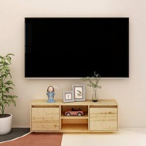 vidaXL tv-skab 110x30x40 cm massivt fyrretræ