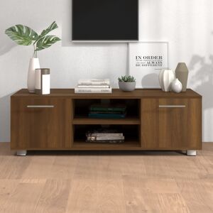 vidaXL tv-bord 110x40x35 cm konstrueret træ brun egetræsfarve