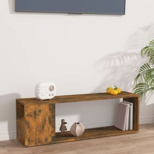 vidaXL tv-bord 100x24x32 cm konstrueret træ røget egetræ