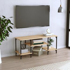 vidaXL tv-bord 102x35x45,5 cm konstrueret træ sonoma-eg