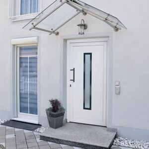 vidaXL hoveddør 108x208 cm PVC hvid