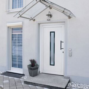 vidaXL hoveddør 98x200 cm PVC hvid