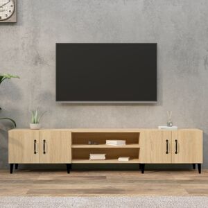 vidaXL tv-bord 180x31,5x40 cm konstrueret træ sonoma-eg