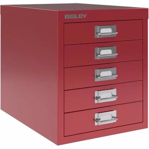 Multidrawer, 5-skuffer - Skuffeskab A4, Bisley, Farve Cardinal Red