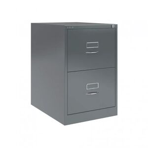 Hængemappeskab Bisley BS classic front - 2 skuffer, Farve Anthracite Grey