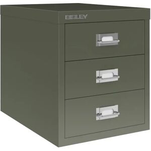 Multidrawer, 3-skuffer - Kommode A4, Bisley, Farve Olive Green