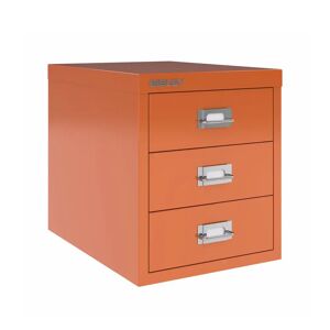 Multidrawer, 3-skuffer - Kommode A4, Bisley, Farve Bisley Orange