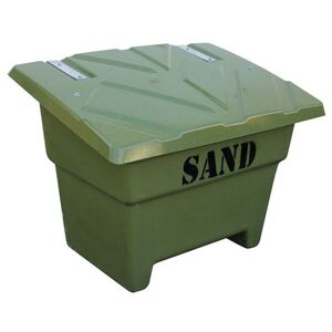 Kiruna saltbeholder / sandbeholder, 350 l, grøn, LxBxH 1120x790x860 mm