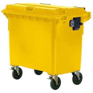 Affaldscontainer 660 liter, gul