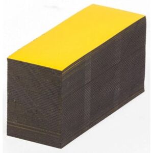 Magnetskilte til opmærkning af lager, gul, HxB 30x80 mm, 100-pak